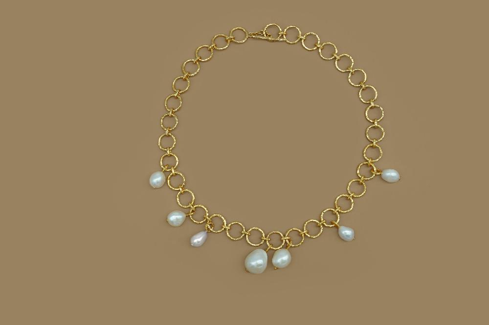 Pacharee Prado Chain Pearl Drop Necklace