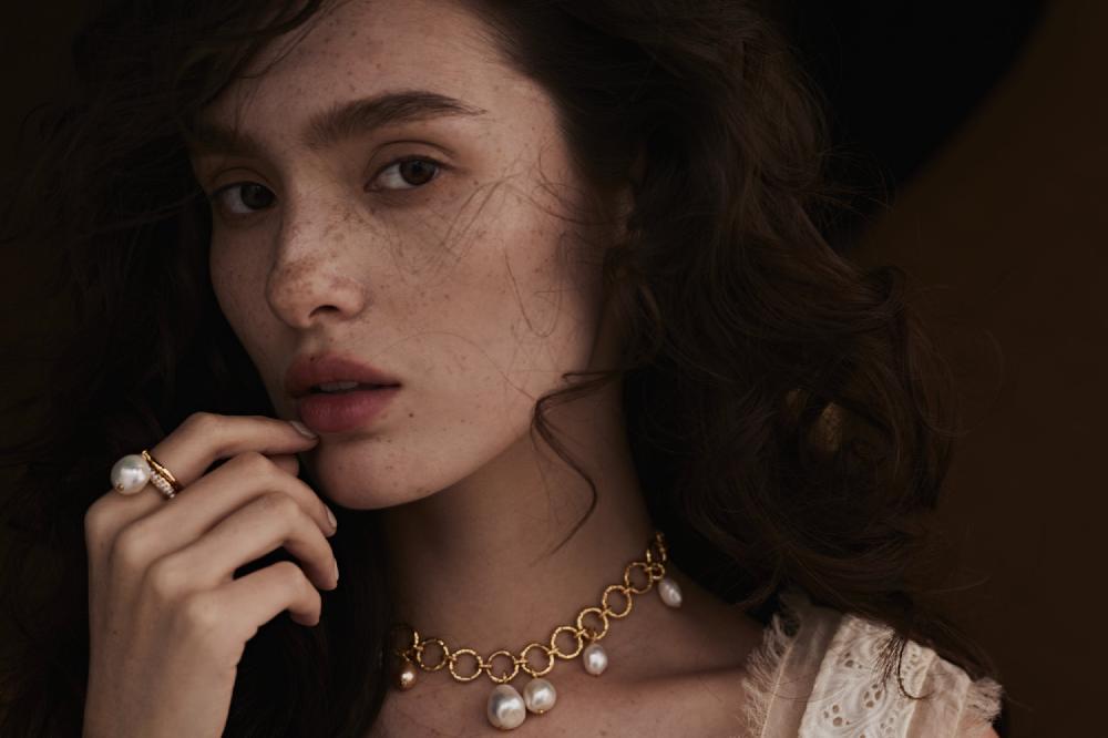 pacharee Prado Chain Pearl Drop Necklace