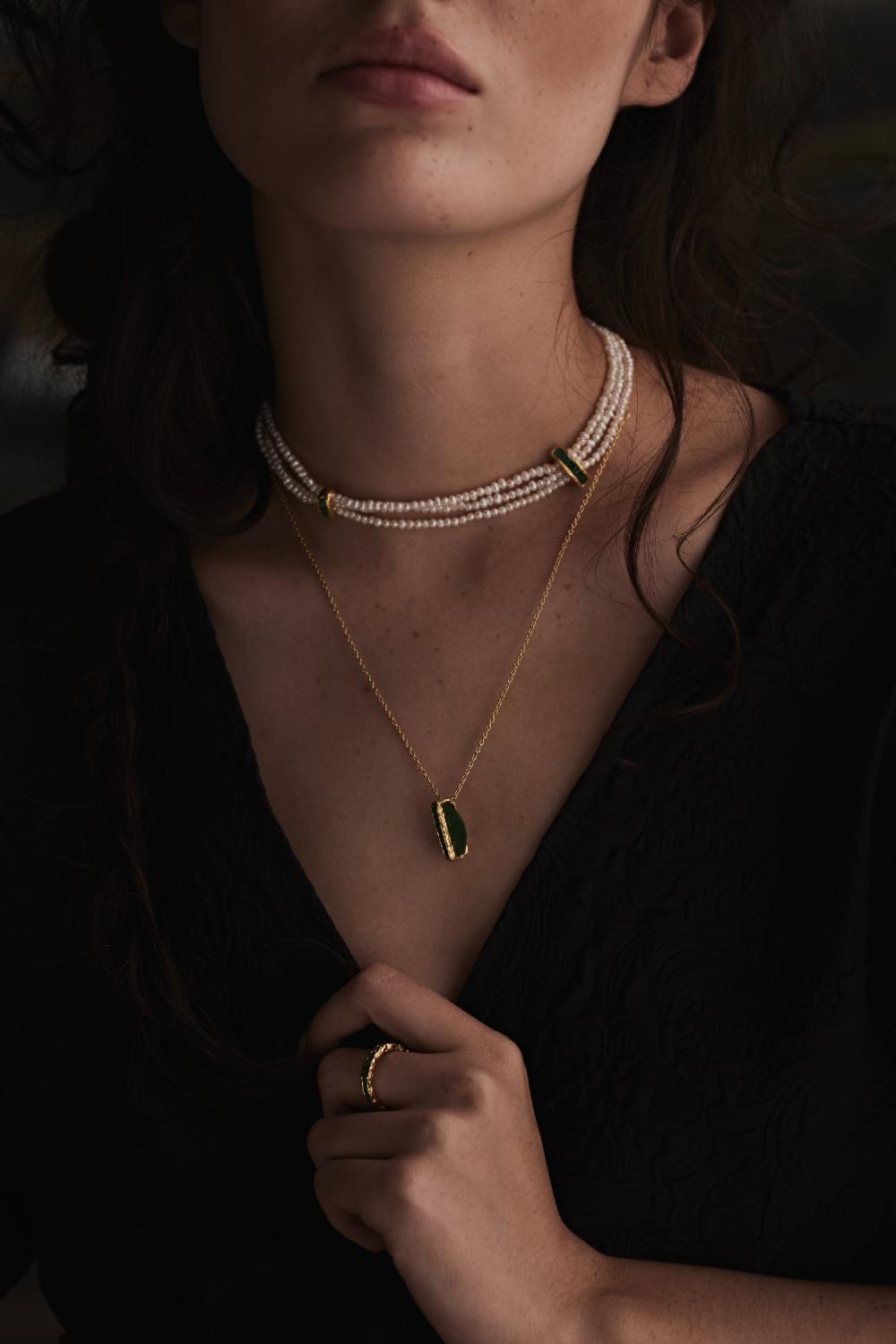 Pacharee Prado Emeralds Choker