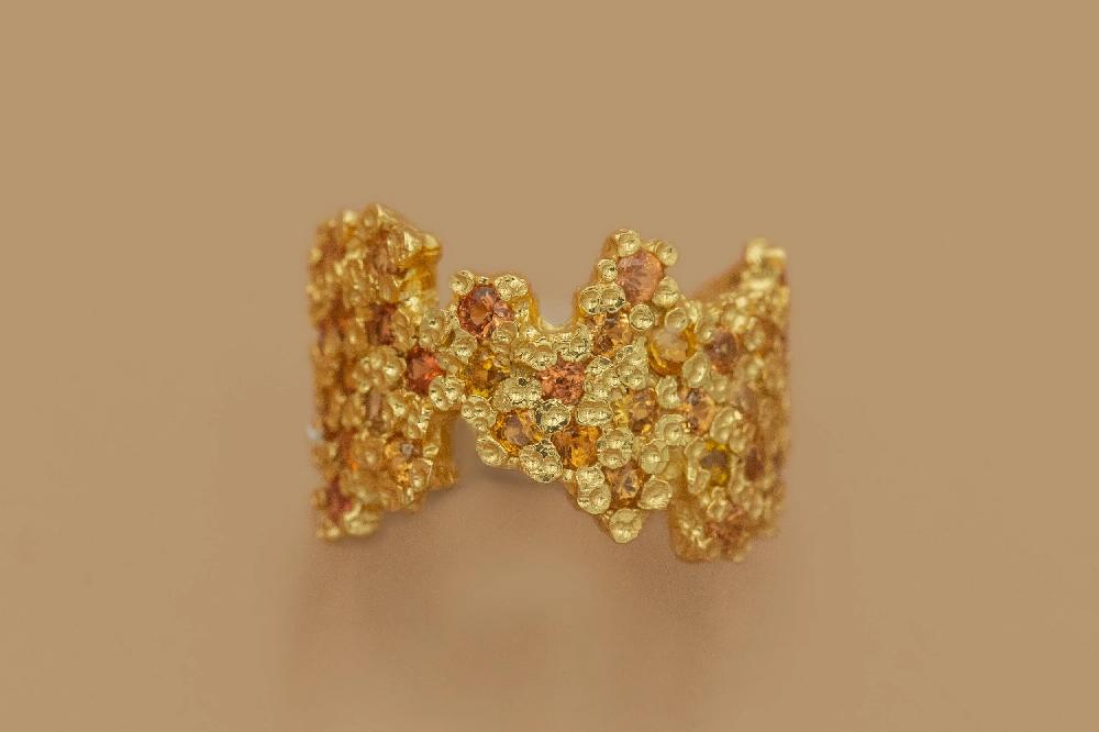Pacharee Sapphire Floret Cluster Ring