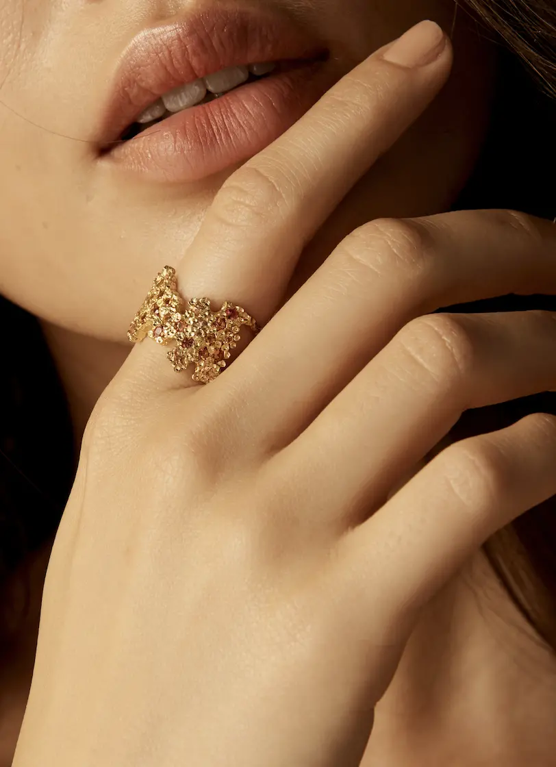 pacharee Sapphire Floret Cluster Ring