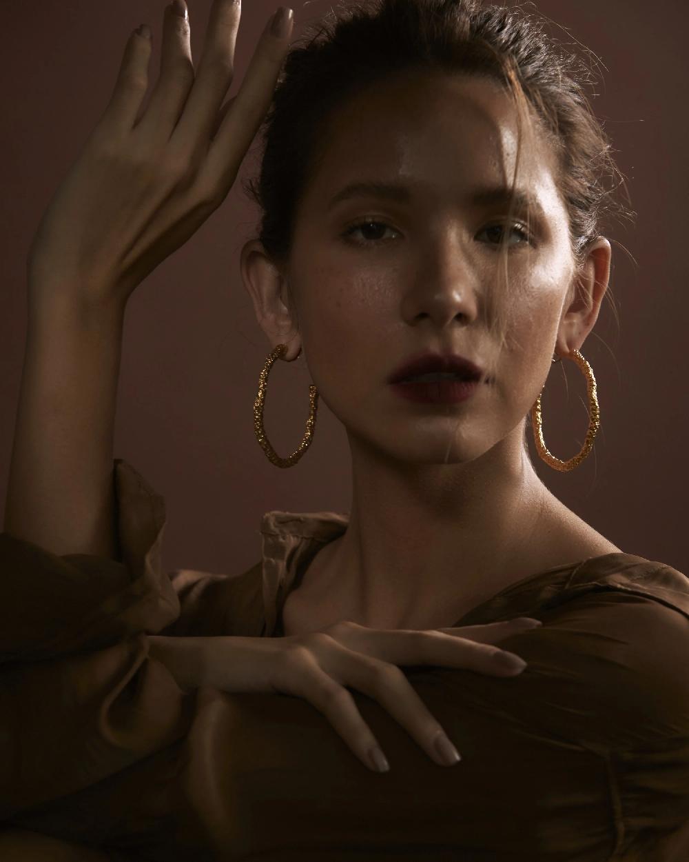 Pacharee Silh Large Pearls Hoops