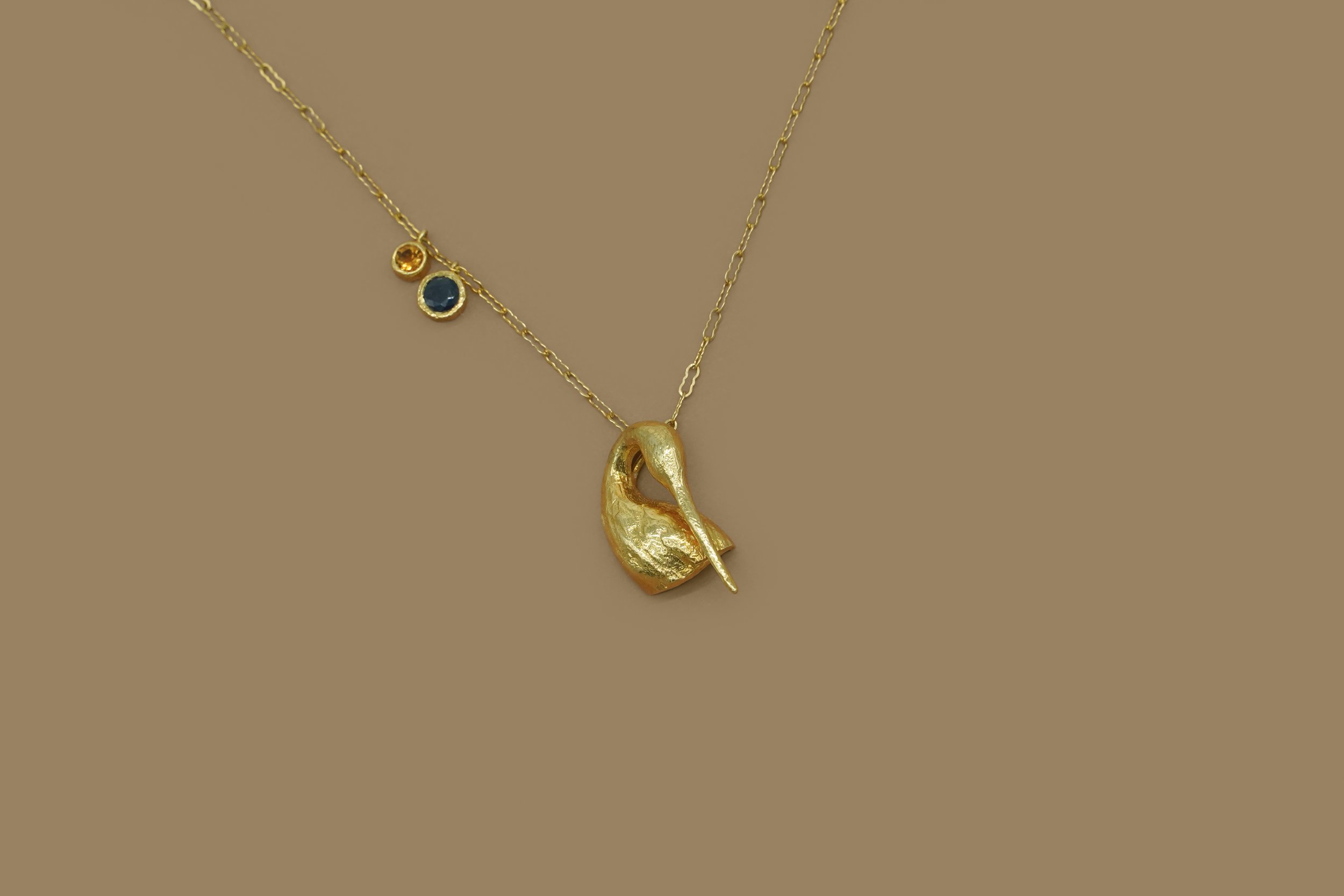 Pacharee Spirit Animal Duo Gems Chain Necklace