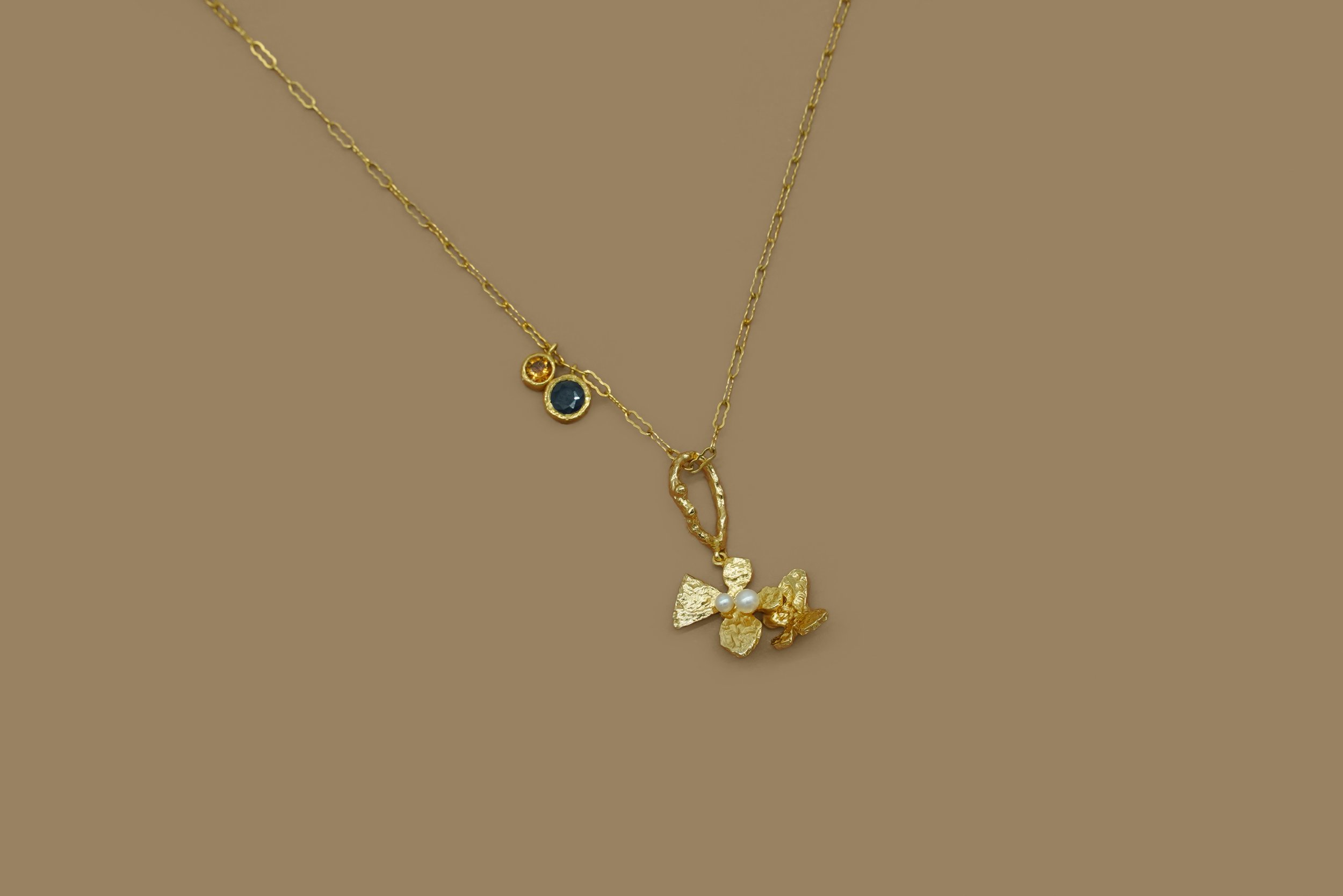 pacharee Spirit Animal Duo Gems Chain Necklace