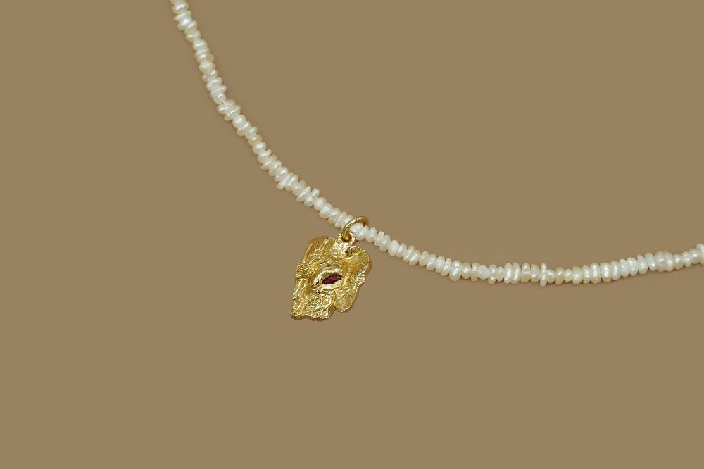 pacharee Spirit Animal Pearl Necklace