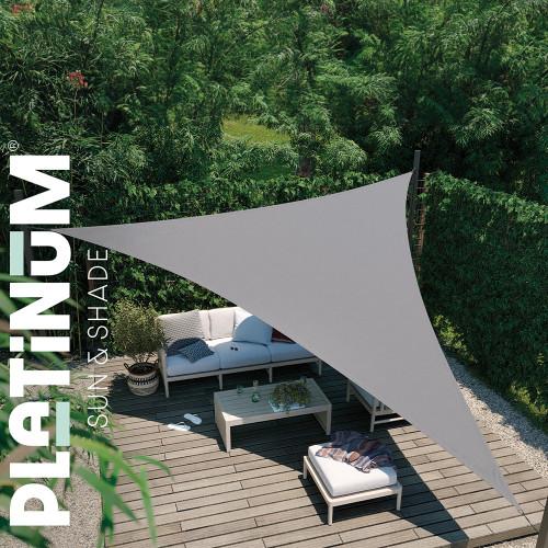 Pacific Lifestyle 4m Triangle Waterproof Shade Sail Grey