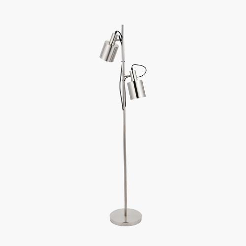 Pacific Lifestyle Aaron Brushed Chrome Metal Task Floor Lamp
