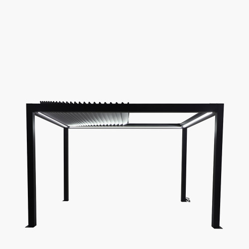 Pacific Lifestyle Abierto Full Electric 3m X 4m Inc LED Complete With 2 X 4m And 1 X 3m Electric Blinds Delivery And Installation