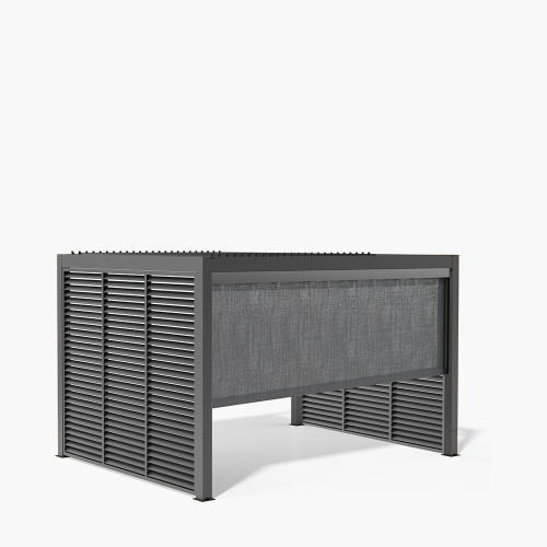 Pacific Lifestyle Abierto Full Electric 3m X 4m Inc LED Complete With 2 X 3m Fixed Louvre Panels & 1 X 4m Electric Blind Delivery And Installation