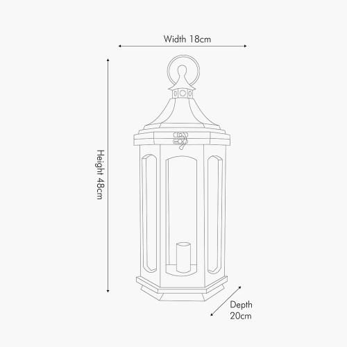 Pacific Lifestyle Adaline Antique Grey Wood Lantern Table Lamp