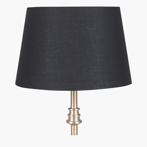 pacific lifestyle Adelaide 20cm Black Tapered Cotton Mix Lampshade
