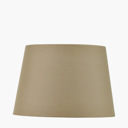 pacific lifestyle Adelaide 20cm Taupe Tapered Cotton Mix Lampshade