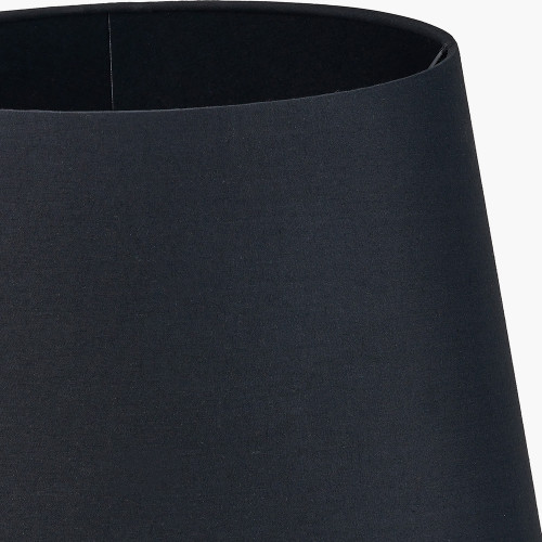 Pacific Lifestyle Adelaide 25cm Black Tapered Cotton Mix Lampshade