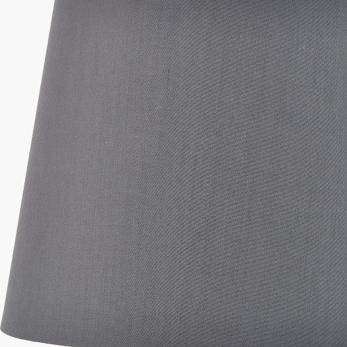 Pacific Lifestyle Adelaide 25cm Steel Grey Tapered Cotton Mix Lampshade