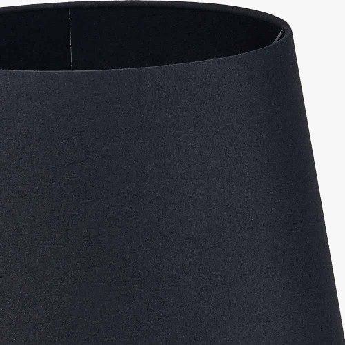 Pacific Lifestyle Adelaide 30cm Black Tapered Cotton Mix Lampshade