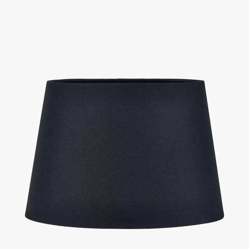 pacific lifestyle Adelaide 30cm Black Tapered Cotton Mix Lampshade
