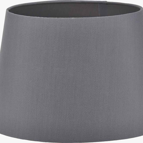 Pacific Lifestyle Adelaide 30cm Steel Grey Tapered Cotton Mix Lampshade