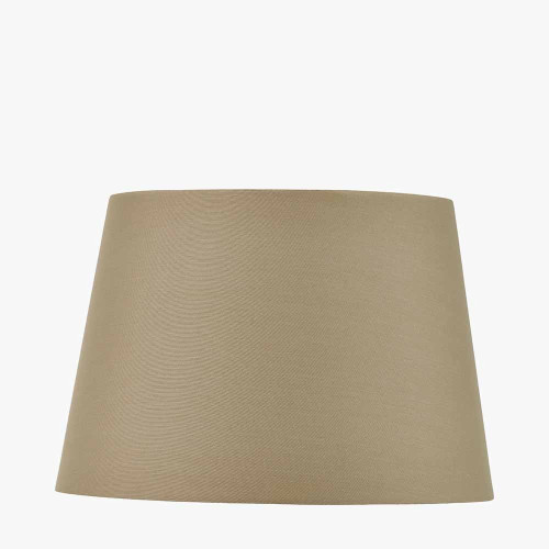 pacific lifestyle Adelaide 35cm Taupe Tapered Cotton Mix Lampshade