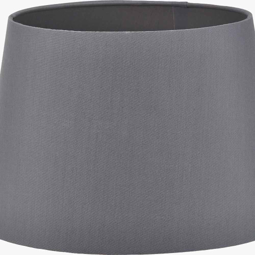 Pacific Lifestyle Adelaide 40cm Steel Grey Tapered Cotton Mix Lampshade