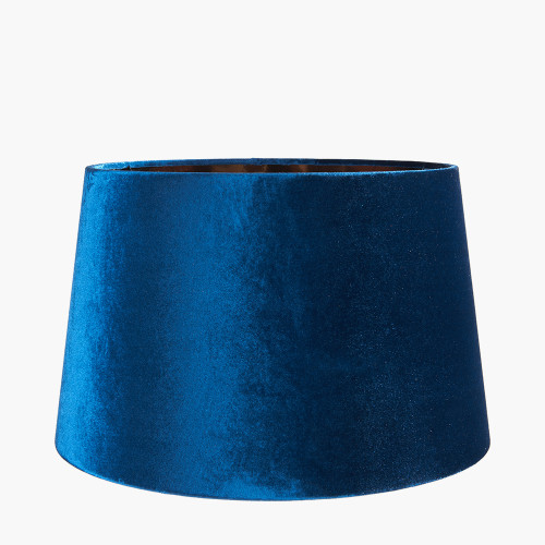 pacific lifestyle Aida 35cm Sapphire Velvet Tapered Lampshade