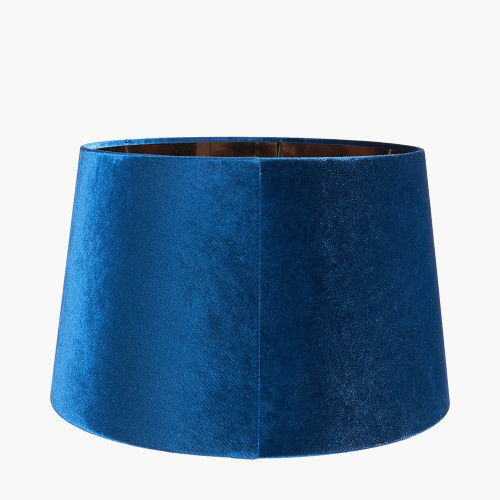 Pacific Lifestyle Aida 40cm Sapphire Velvet Tapered Lampshade