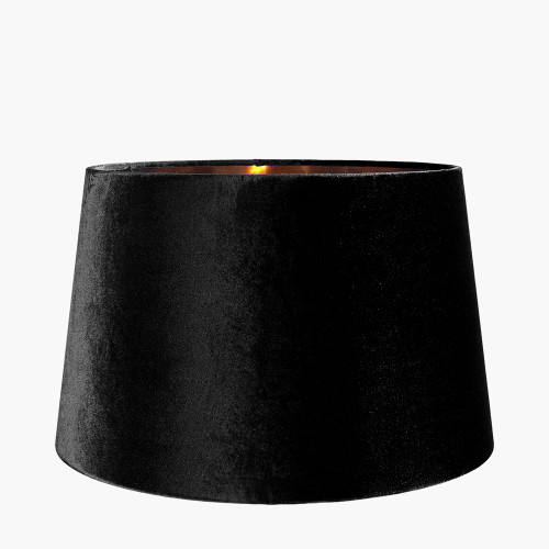 Pacific Lifestyle Aida 50cm Black Velvet Tapered Lampshade