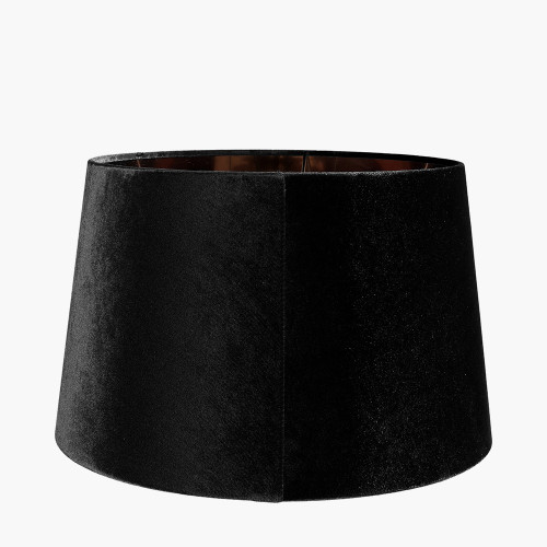 Pacific Lifestyle Aida 50cm Black Velvet Tapered Lampshade