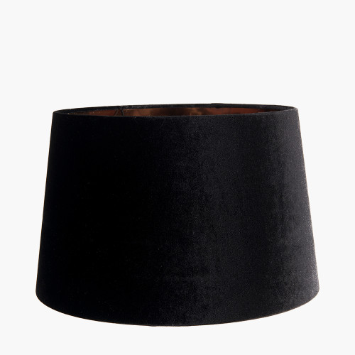 pacific lifestyle Aida 50cm Black Velvet Tapered Lampshade