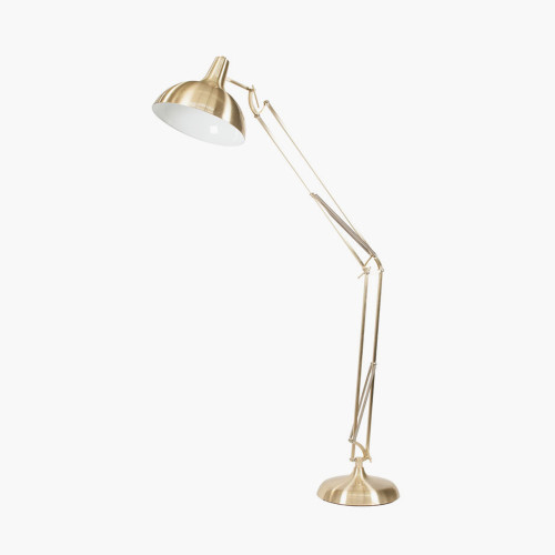 pacific lifestyle Alonzo Brass Metal Task Floor Lamp