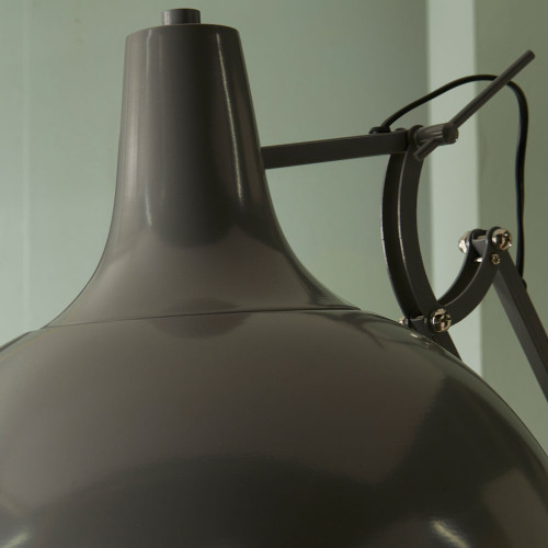 Pacific Lifestyle Alonzo Grey Metal Task Floor Lamp