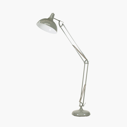pacific lifestyle Alonzo Grey Metal Task Floor Lamp