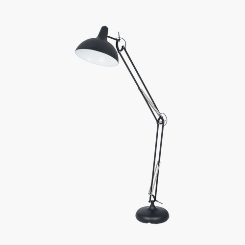 Pacific Lifestyle Alonzo Matt Black Metal Task Floor Lamp