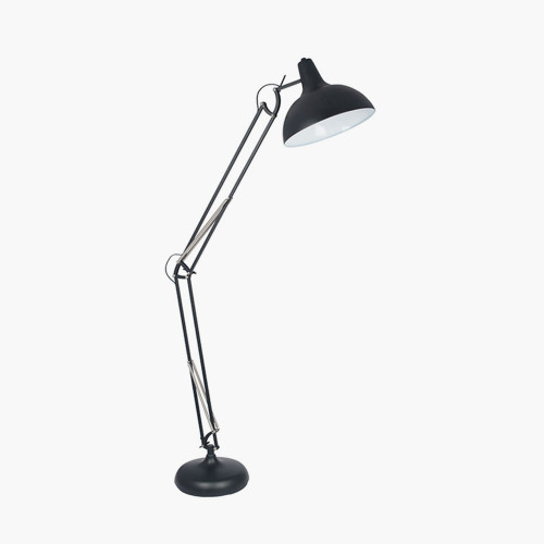 pacific lifestyle Alonzo Matt Black Metal Task Floor Lamp
