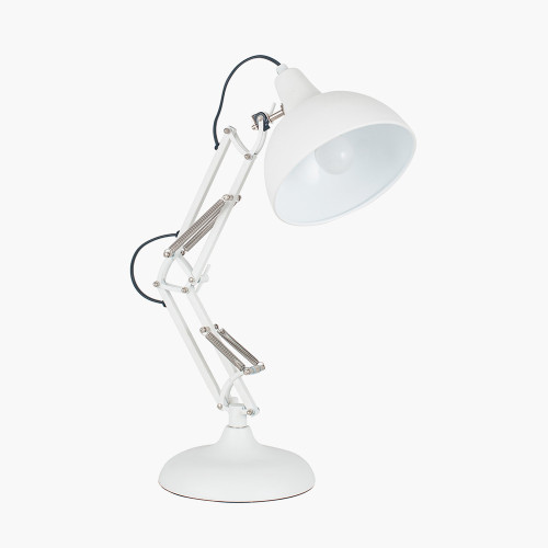 pacific lifestyle Alonzo Matt White Angled Task Table Lamp