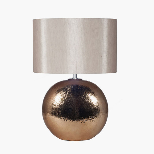 pacific lifestyle Alpha Bronze Textured Ceramic Table Lamp