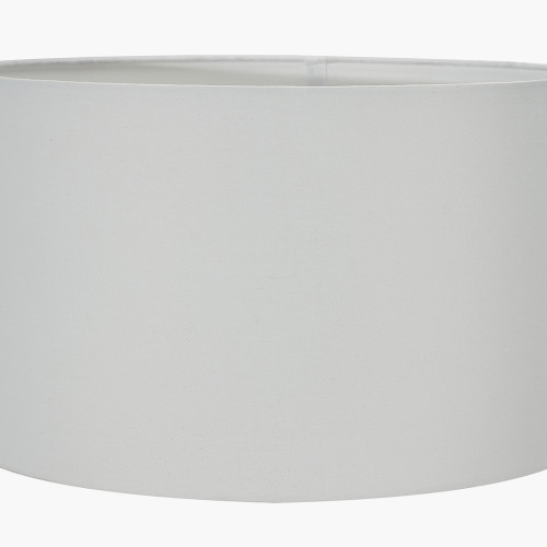 Pacific Lifestyle Amalia Natural Ombre Textured Stoneware Tall Table Lamp Base With Harry 35cm Ivory Cotton Mix Cylinder Lampshade