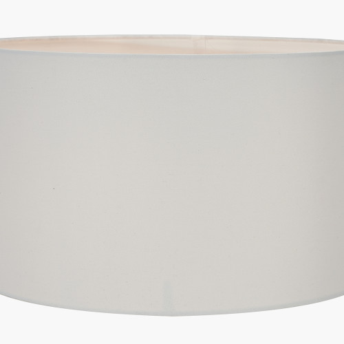 Pacific Lifestyle Amalia Natural Ombre Textured Stoneware Tall Table Lamp Base With Harry 35cm Ivory Cotton Mix Cylinder Lampshade
