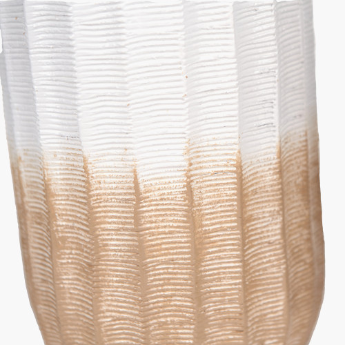 Pacific Lifestyle Amalia Natural Ombre Textured Stoneware Tall Table Lamp Base