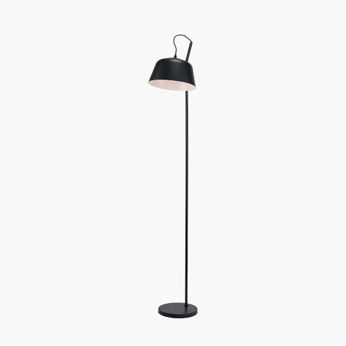 Pacific Lifestyle Amalie Black Metal Retro Task Floor Lamp