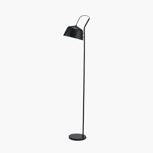 Pacific Lifestyle Amalie Black Metal Retro Task Floor Lamp