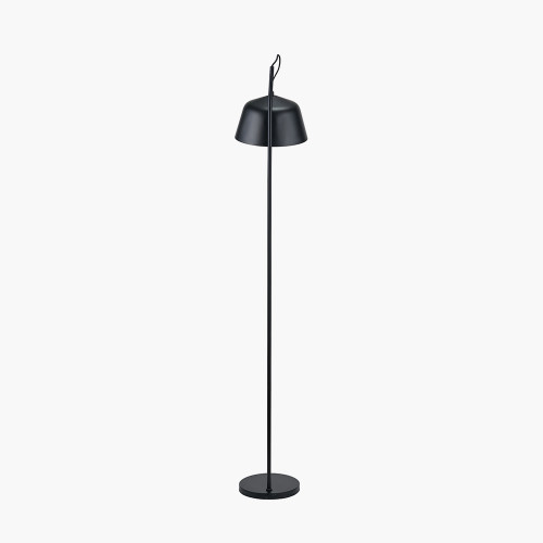 Pacific Lifestyle Amalie Black Metal Retro Task Floor Lamp