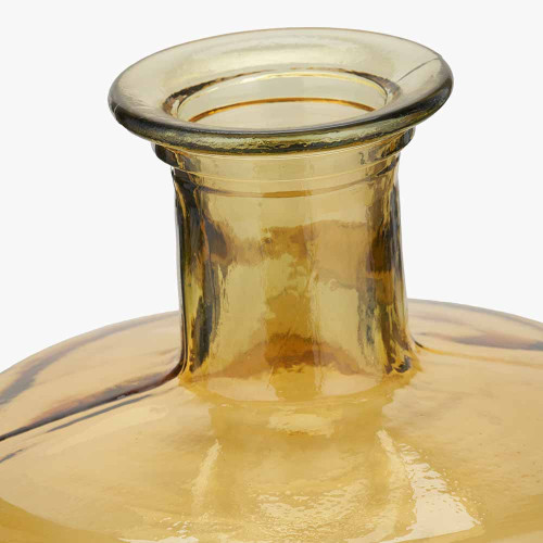 Pacific Lifestyle Amber Recycled Glass Bottle Vase Tall