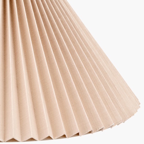 Pacific Lifestyle Amelia 35cm Natural Linen Hard Pleat Tapered Lampshade