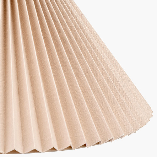Pacific Lifestyle Amelia 45cm Natural Linen Hard Pleat Tapered Lampshade