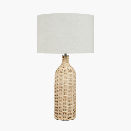 Pacific Lifestyle Anika Natural Rattan Bottle Table Lamp