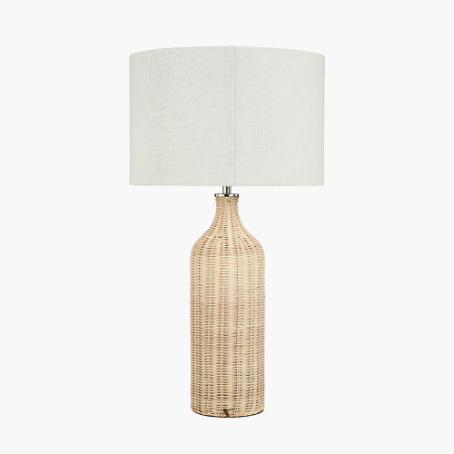 Pacific Lifestyle Anika Natural Rattan Bottle Table Lamp