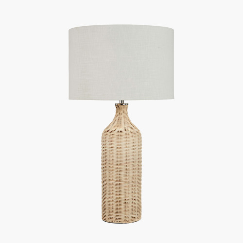 pacific lifestyle Anika Natural Rattan Bottle Table Lamp