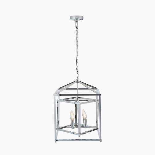 Pacific Lifestyle Anis Nickel Metal 4 Light Cube Pendant