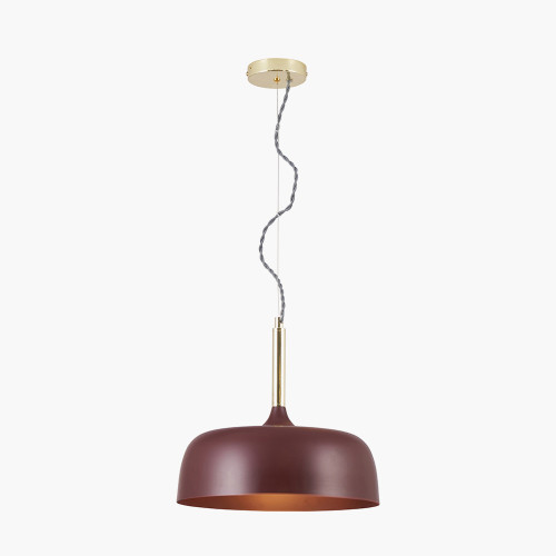 Pacific Lifestyle Anke Matt Mulberry Domed Metal Pendant