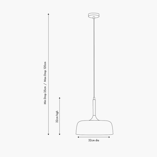 Pacific Lifestyle Anke Matt Mulberry Domed Metal Pendant